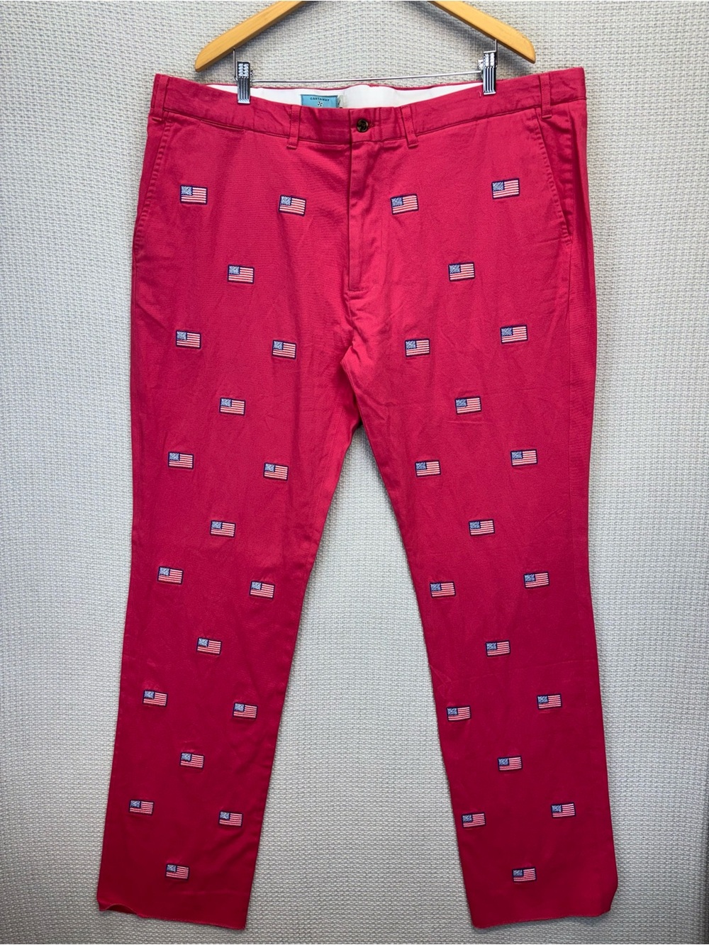 Castaway Nantucket Pants Men’s 42 UF Red USA Flag American Golf Preppy Party